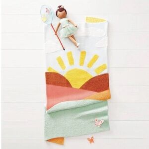 Kid’s Pillowfort Sunshine Blue Throw Blanket